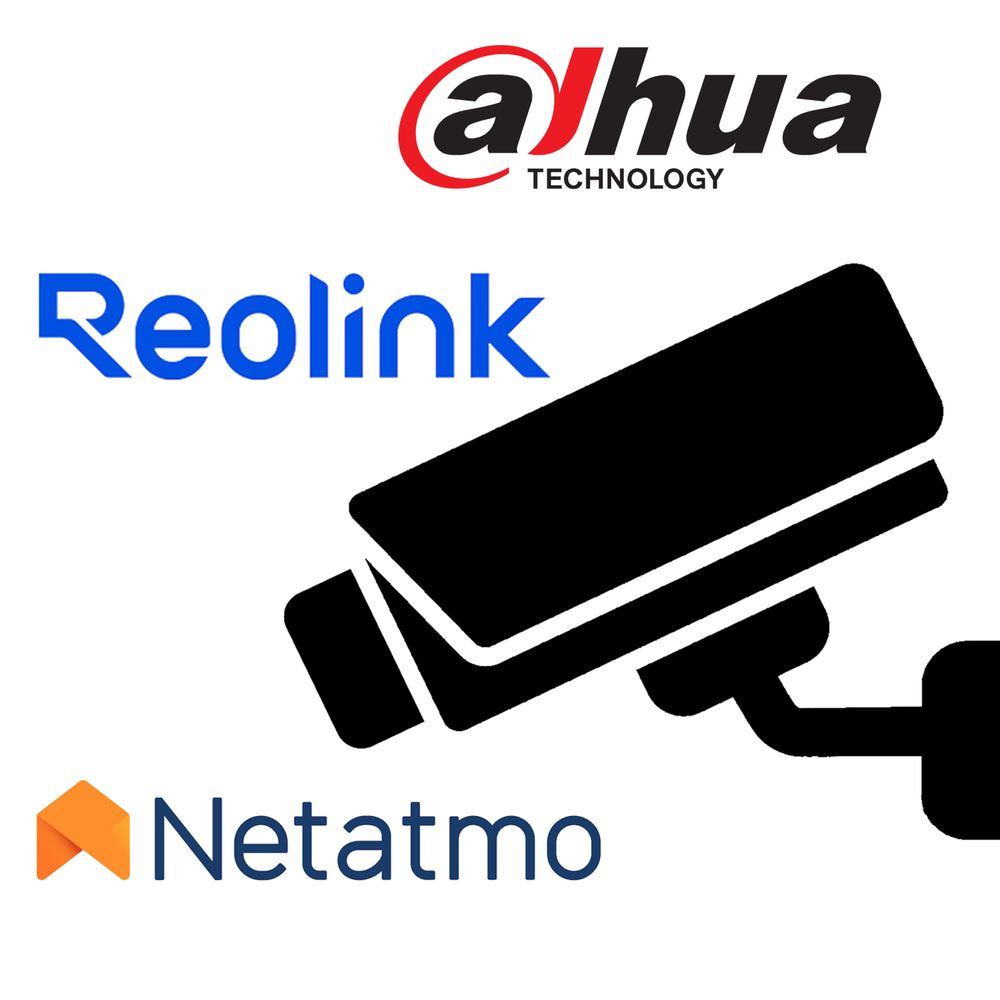 Intégrateur de solutions de vidéosurveillance Dahua, Reolink, Netatmo